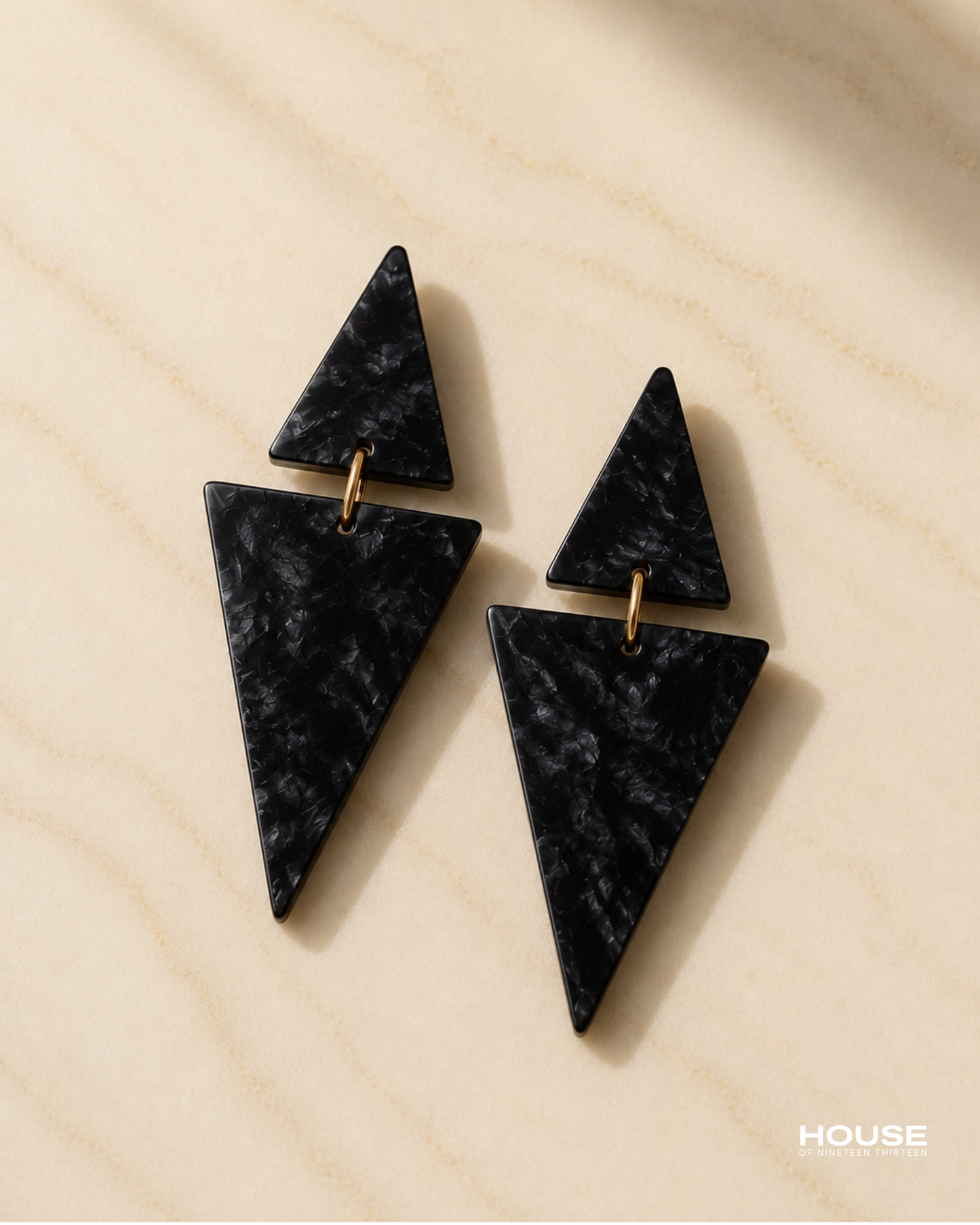 Double Pyramid Earring