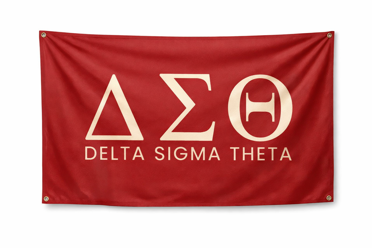 Delta Sigma Theta Greek Banner - Crimson & Cream – House of 1913