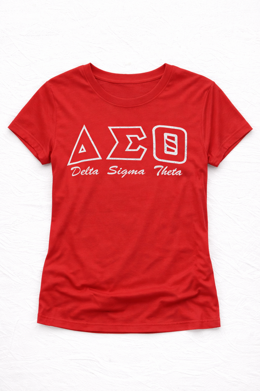 Delta Sigma Theta Symbols Classic Applique Shirt