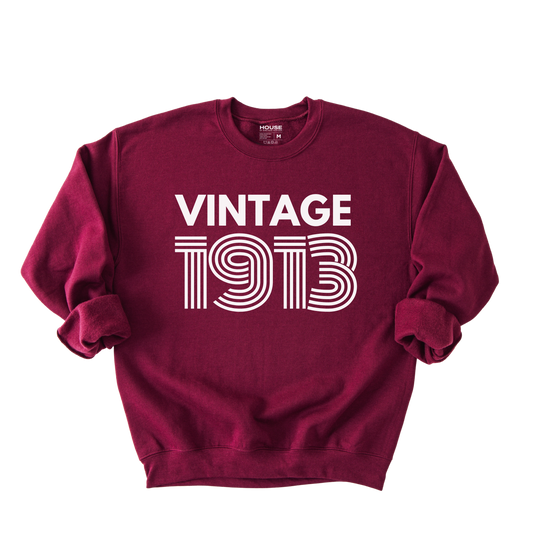 Vintage 1913 Crewneck Sweater