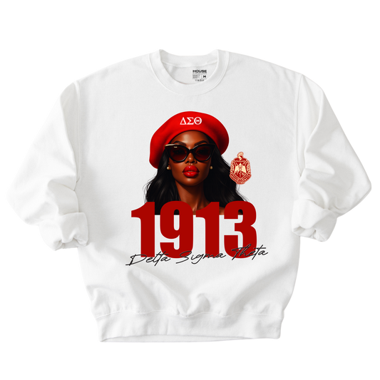 Delta Girl 1913 Crewneck Sweater