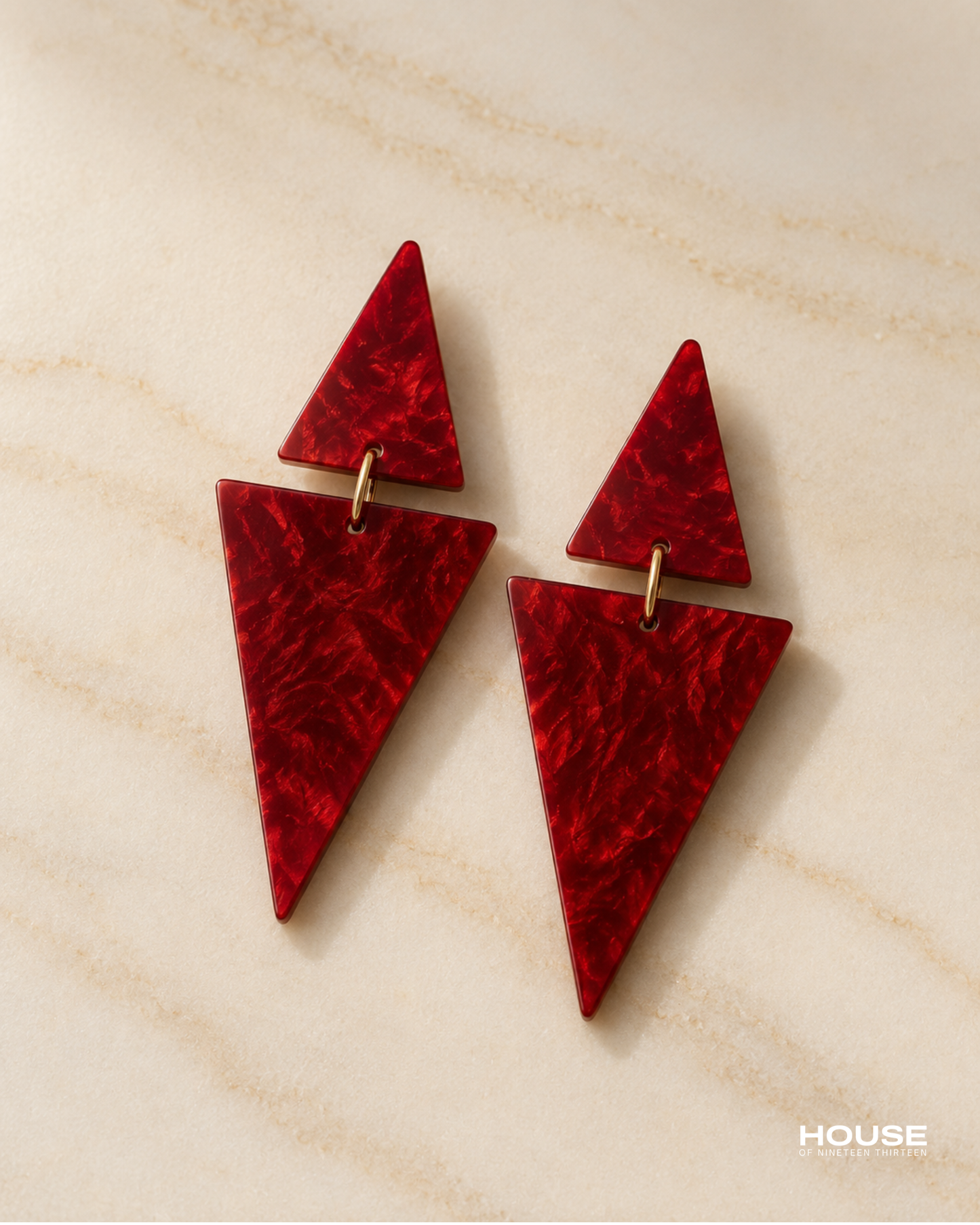 Double Pyramid Earring