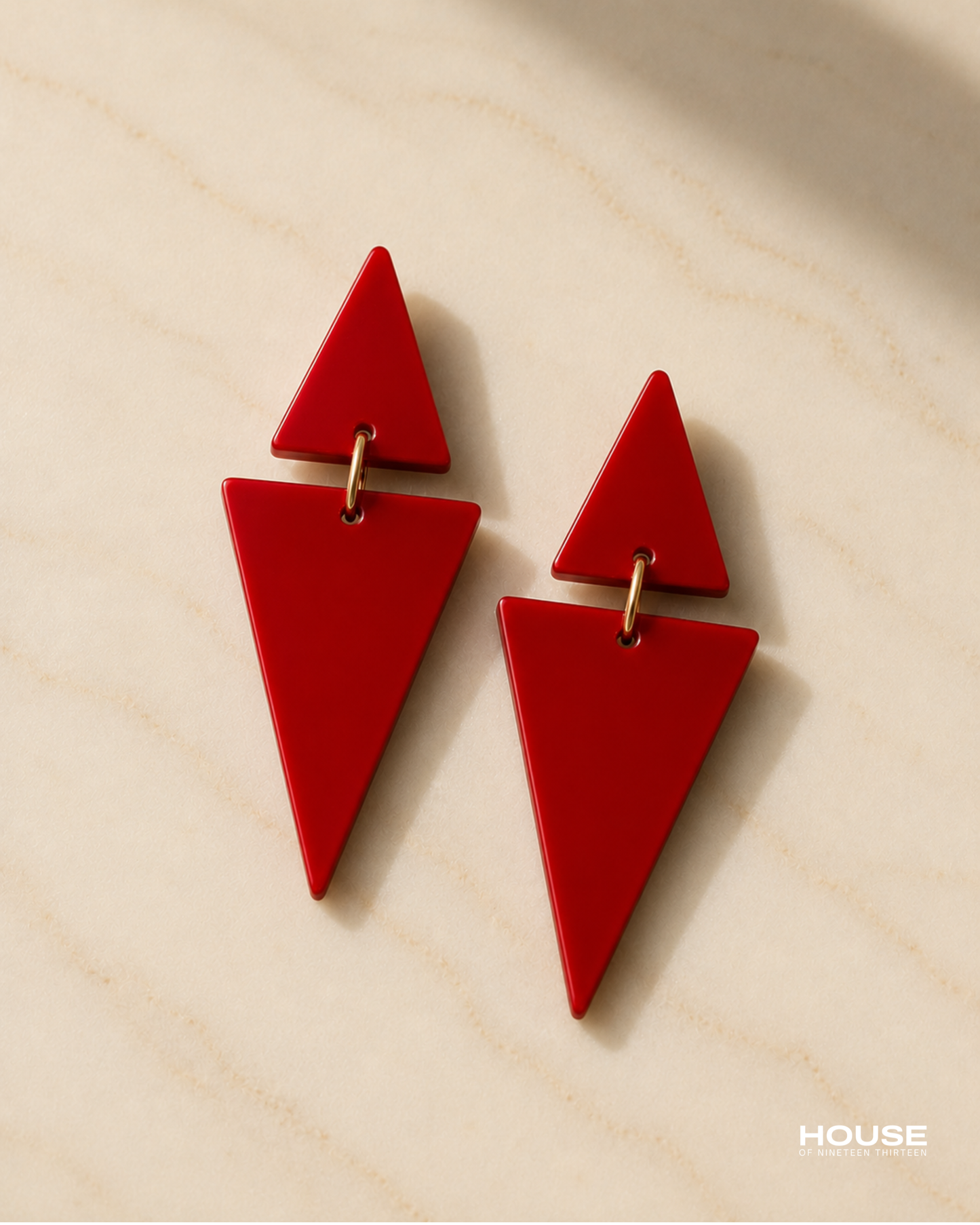 Double Pyramid Earring
