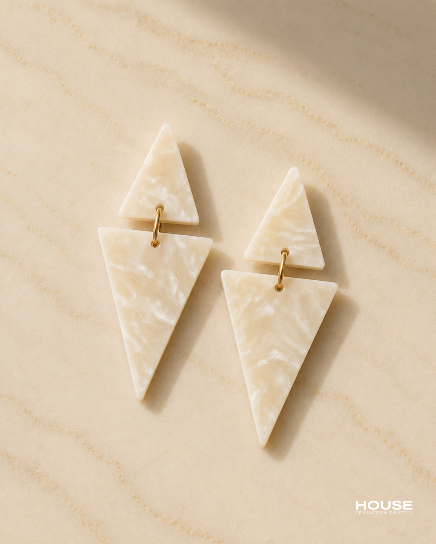 Double Pyramid Earring
