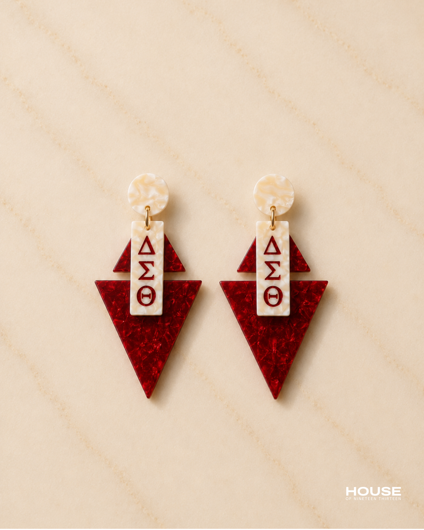 DST Double Pyramid Earrings