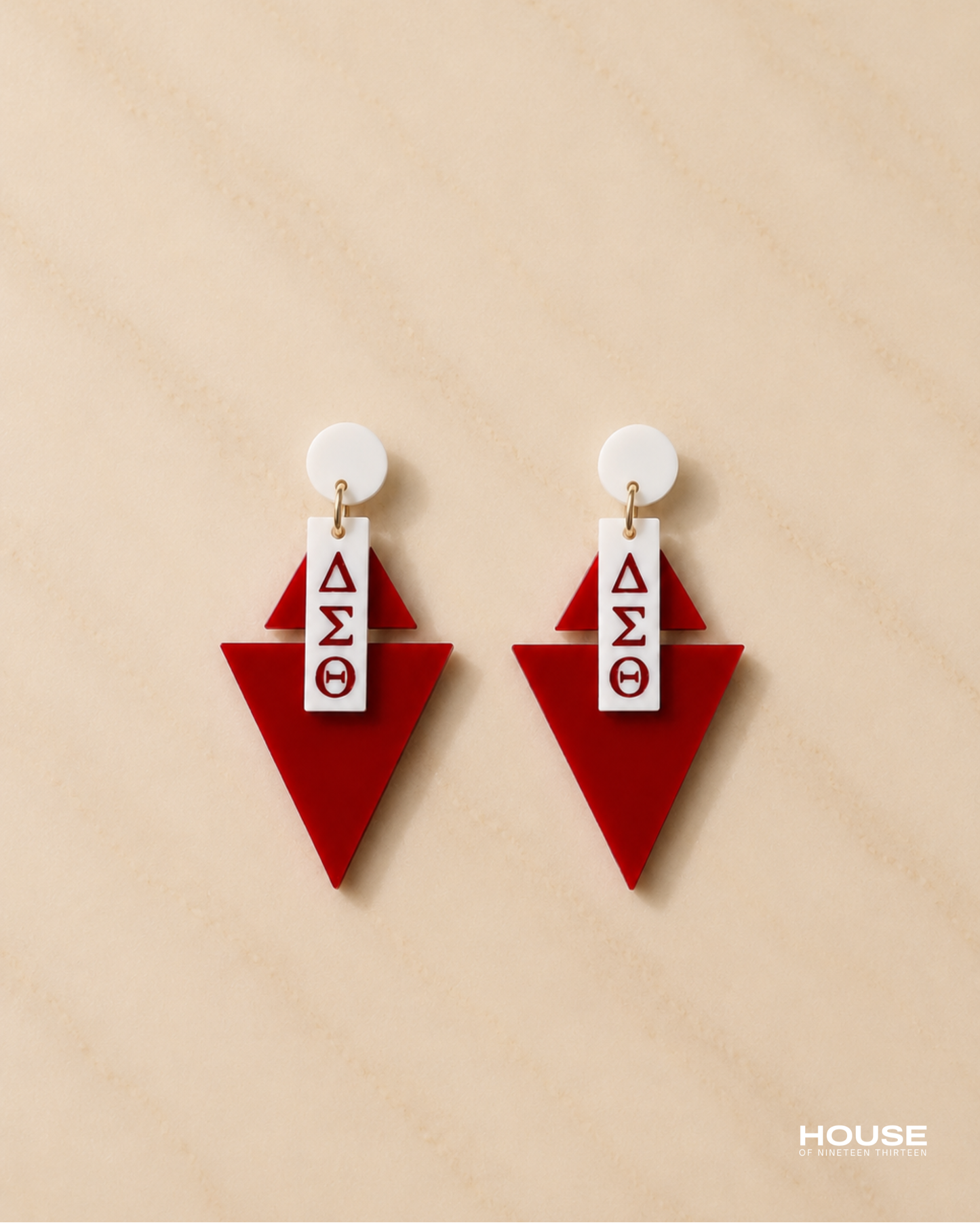 DST Double Pyramid Earrings