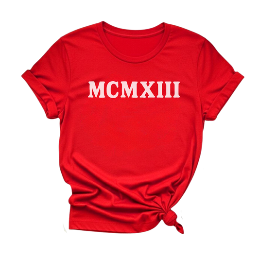 Roman Numeral 1913 MCMXII Graphic Tee