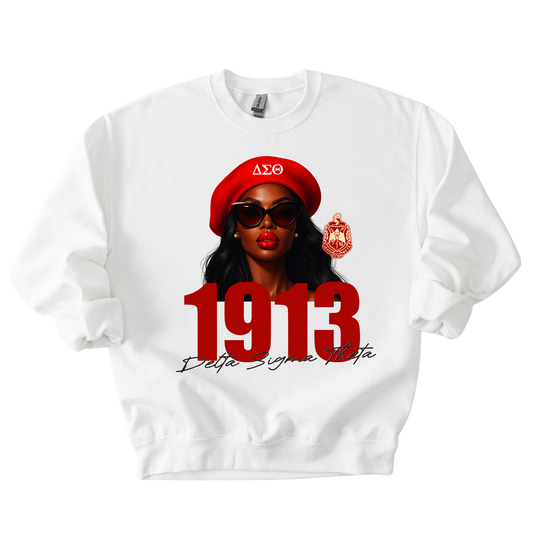 Delta Girl 1913 Crewneck Sweater