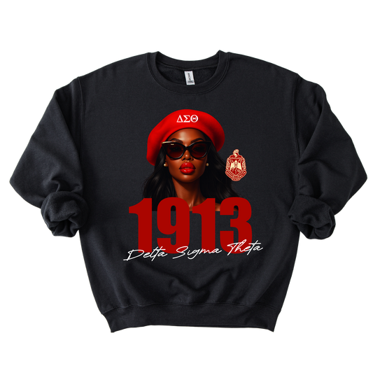 Delta Girl 1913 Crewneck Sweater