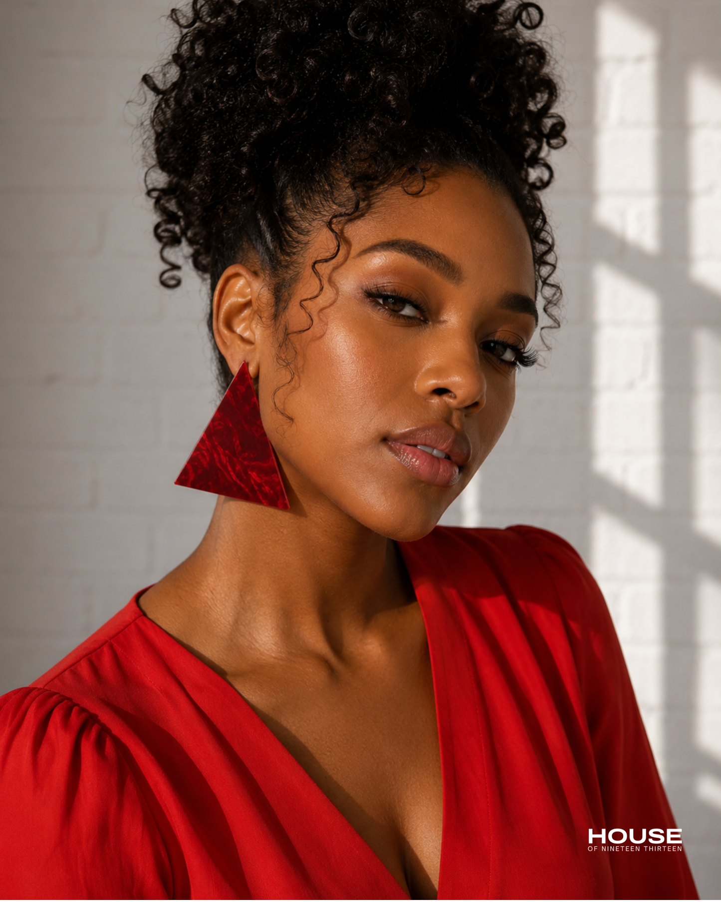 Pyramid Jumbo Stud Earring