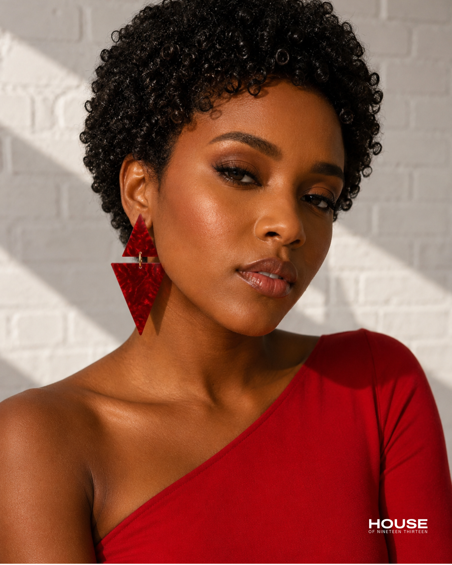Double Pyramid Earring