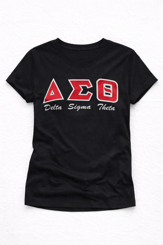 Delta Sigma Theta Symbols Classic Applique Shirt