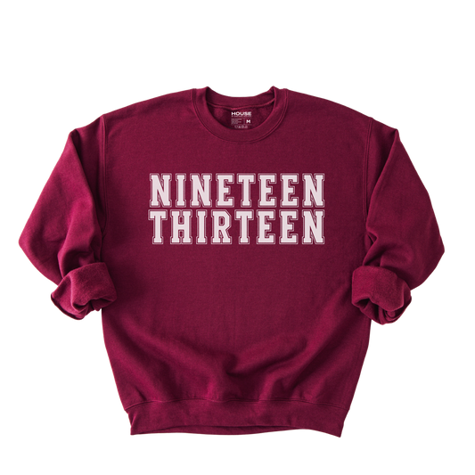NINETEEN THIRTEEN Crewneck Sweater