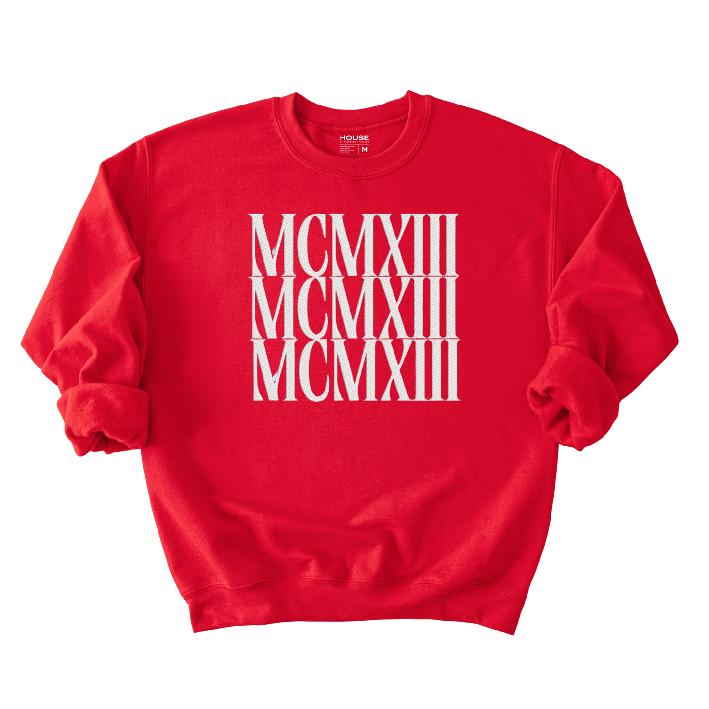 MCMXIII 3D Embroidered Crewneck Sweater
