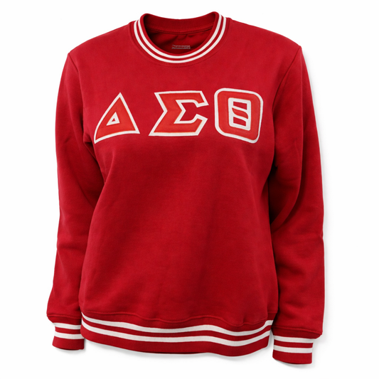 Delta Sigma Theta Symbols Classic Applique Sweater