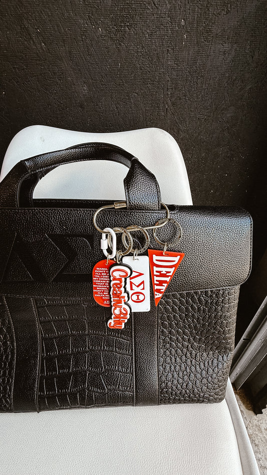 Delta Sigma Theta Line Name Keychain