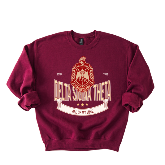 Delta Sigma Theta University Crewneck Sweater